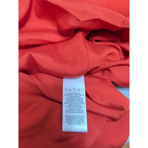 Dress the Population Tiffany Womens XL Poppy One Shoulder Bow Midi Sheath NWT - Picture 8 of 12